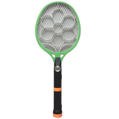 China Large Net Mosquito Electric Racket Zapper Rechargeable Eco - Friendly Sustainable With LED Torch for sale