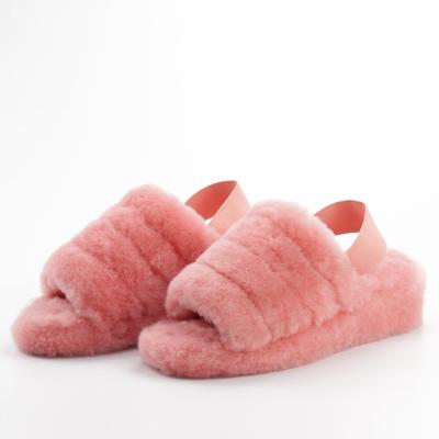 China Fur Slide Sandal Women Slipper/Lightweight Hot Selling Women Slide/Nice Ladies Shoes for sale