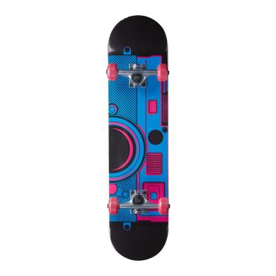 China Custom Youth Skateboard Casual Board Ray Boards 2021 High Quality Luxury Concave Canadian Maple Double Kicktail 54mm x 32mm PU Molded 80S for sale