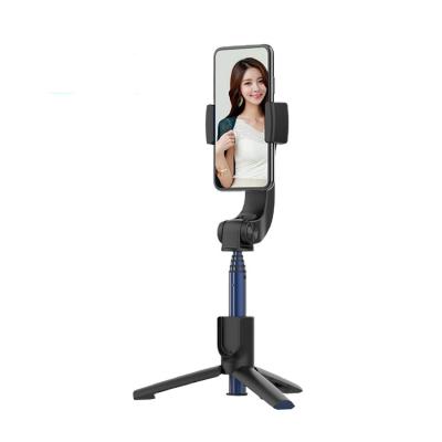 China ABS+PC+ aluminum alloy 19005 Anti-shake automatic balancing 360-degree horizontal and vertical double screen rotation single axle tripod selfie holder for sale