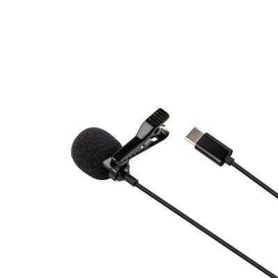 China Hot Selling 3.5mm Mobile Computer Karaoke Microphone Noise Cancel Clip Lapel Condenser Microphone Lavalier Cable Microphone for sale