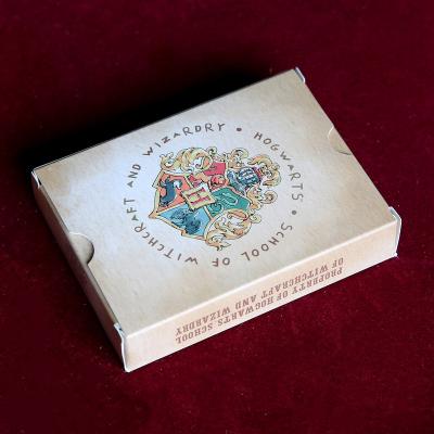 China Paper Front and Back Both Sides Game Cards Box Customized Artwork Gifts Custom Printed Paper Both Printed Color HOGWARTS for sale