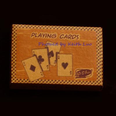 China Paper Plastic Coated Australia Customized Poker Size Promotional Playing Cards for sale