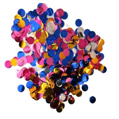 China 2018 Promotion Gift Metallic Foil Confetti Mixed Colors Hot Selling for sale