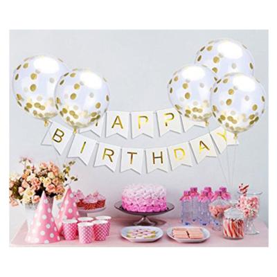 China Promotional Toy Happy Birthday Banner &5 Pcs 12