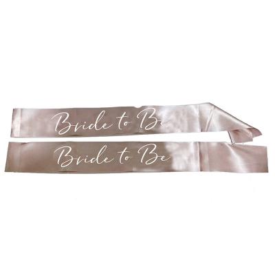 China Satin Customized Satin Sashes For Wedding Party for sale