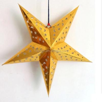 China High quality gold party paper star lantern on sale TS-star012 for sale