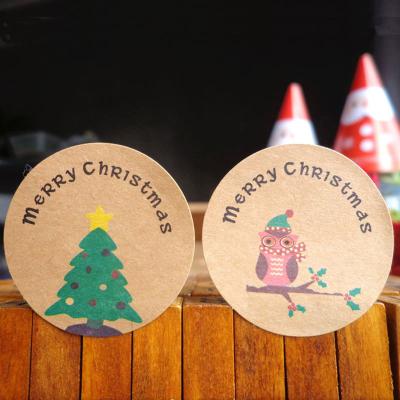 China Viable Custom Design Christmas Etiquetas Colgantes Kraft Gift Hang Tags With String for sale