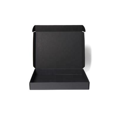 China China Supplier Recyclable Custom Black Postage Boxes Mailer Black Gift Boxes No Printing Logo For Rooster for sale