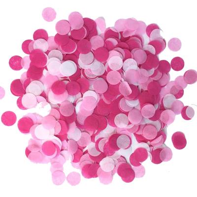 China Colorful Tissue Paper Confetti 1kg Party Decoration Tissue Paper Tissue Paper Confetti One Bag Round Pack Paper Confetti for sale