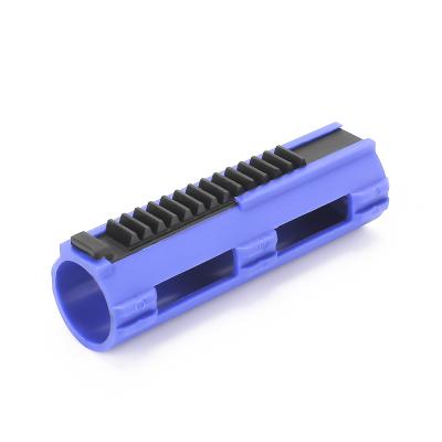 China One Piece Full Steel 14 Teeth Blue Fabric Reinforced Piston For Airsoft M4 AK G36 MP5 2/3 Gearbox Worm AEG Gun Accessory for sale