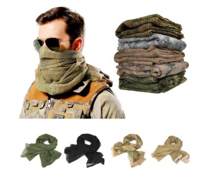 China Square Hunting Mesh Neck Scarf Scrim Net Sniper Sniper Mesh Neck Scarf Scrim Net Camouflage Sniper Wrap Airsoft Tactical Military Accessories for sale