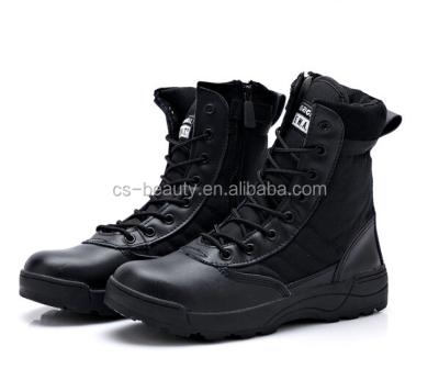 China Black PU Cheap Price Full Tactical Training Shoes / Military Army Boots / Police Boots Wholesale for sale