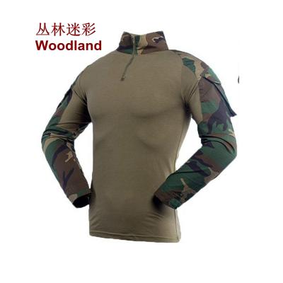 China Anti Shrink Through Hole Resistors Men Long Sleeve T-shirt Hunting Bdu Tactical Green Custom Camouflage Uniform Brake Pads for sale