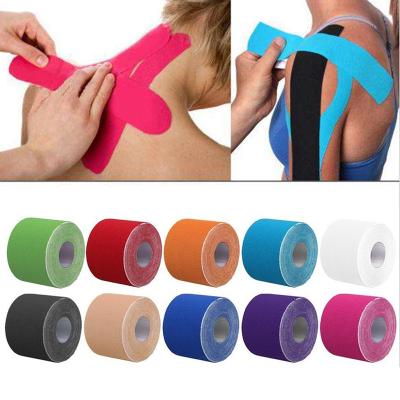 China Cotton + Glue Kinesiology Tape Medical Muscle Bandage 15 Color Sports Cotton Elastic Adhesive Strain Injury Tape Knee High Speed ​​Muscle Pain Relief for sale