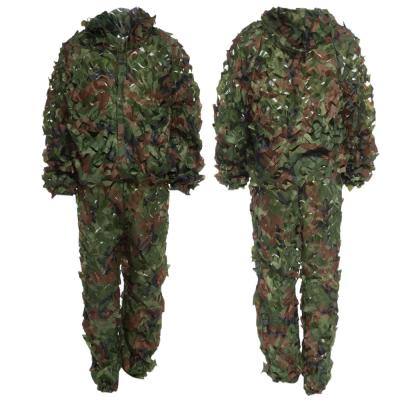 China Hunting Clothes New Maple Leaf 3D Bionic Ghillie Suits Yowie Sniper Birdwatch Airsoft Camouflage Clothing Jacket and Pants CH1-046 for sale