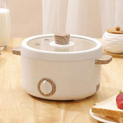 China Ceramic Coating Luxury Multifunctional Electric Nonstick Kitchen Goal Pot Cook OEM Electric Cooking Pot for sale