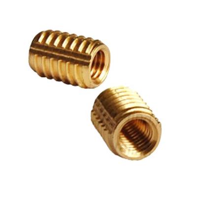 China Heavy Industry Customized Type CNC Machining Brass Insert Nut Screws Anodized M4 Knurled for sale