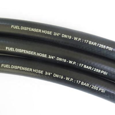 China 3/4 Inch Hydraulic High Pressure Petroleum Equipment Transfer Hose Gasoline And Diesel Oil Suppliers for sale