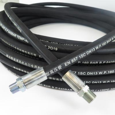 China Gray Cover Heat Resistant Oil Smooth Exterior 5/16 Inch Flexible Cleaner System Hose For Hot Water 1/4