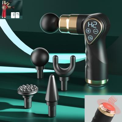 China Body 32 Speed ​​Heat Deep Led Touch Screen Percussion Massage Gun for sale