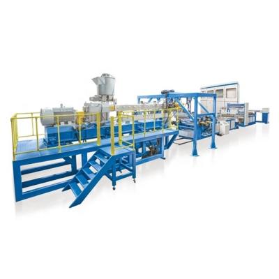 China Plastic Sheet PET Sheet Extruding Machine Twin Screw Sheet Extruder for sale