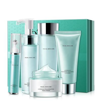 China Nourish Anti Aging Moisturizer Set Brightening Skin Care Set Whitening Anti Aging Moisturizing Face Cream Set 5 in 1 for sale