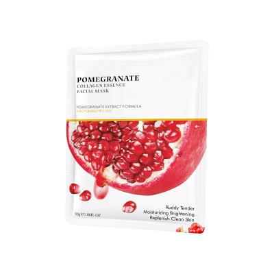 China Moisturizer Hot Sales Red Pomegranate Supplement Water Vitamin C Face Mask For Face Care for sale