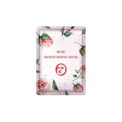 China Fresh Flower Rose Face Mask Moisturizing Firming Sheet Professional Facial Mask Moisturizer Maker for sale