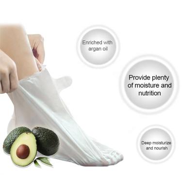 China OBM Foot Avocado Moistrizing Sock Foot Skin Care Nourishing Foot Mask for sale