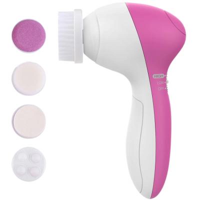 China Wholesale Anti-Puffiness 5 in 1 Beauty Care Device Face Skin Care Device Mini Skin Care Brush Cleaning Massager for sale