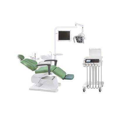 China Metal Electric Integral Unit Dental Chair With LED Sensor Light for sale