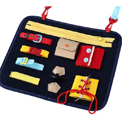 China Modern Customizable Portable Learning Board Tool Board Colorful Early Learning Toy With Zipper for sale