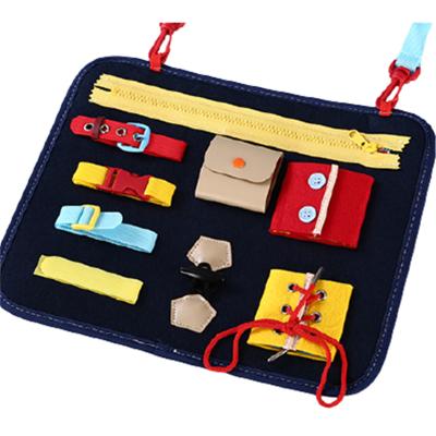 China Modern Felt Material Educational Toy Handbag Design Learning Package Board Eco-friendly Learning Tool for sale