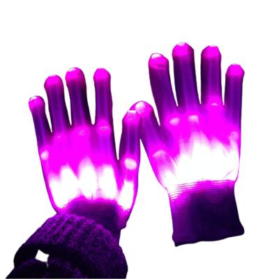 China Seven Colors LED Gloves Party Supplies Accessories Modern Design LED Flashing Exquisite Gloves Toys for sale