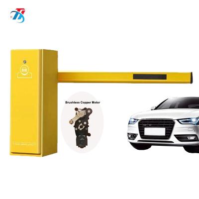 China Cold Roll DC 24V Automobile Parking Lot Automatic Arm Plate Customized Barrier Manufacturer Road Traffic Adjustable Brushless Boom Barrier Gate for sale