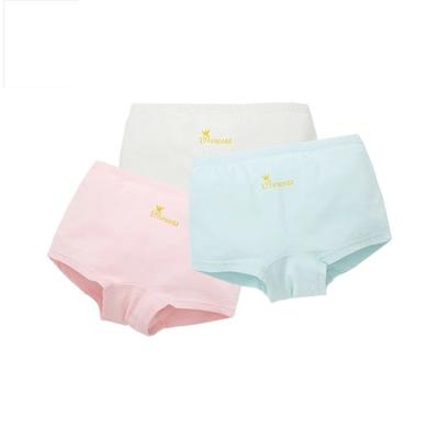 China Solid Color Breathable Custom Comfortable Breathable Girls Briefs Rounded Rectangle Girls Briefs for sale