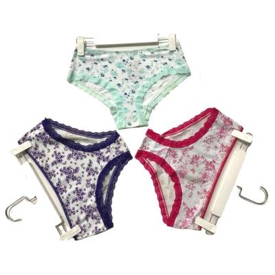 China Hot Selling Antibacterial Women Lace Up Print Side Seamless Breathable Cotton Ice Silk Briefs Panties for sale