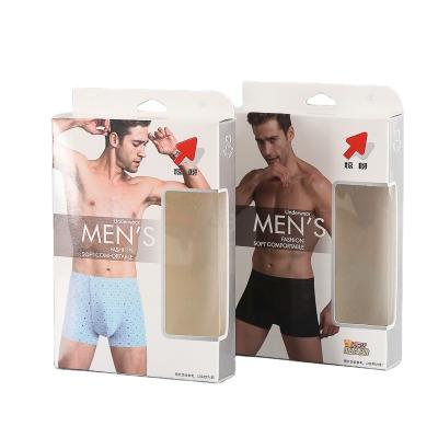 China Recyclable Paper Material Custom Logo Packaging Boxes for Mens Underwear Briefs for sale