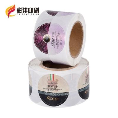 China Vinyl Cosmetic Bottle Adhesive Sticker Label Custom Logo CMYK Matte Label Sticker for sale