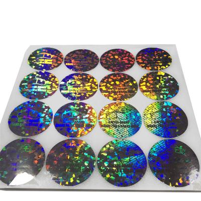 China Custom Security Holographic Label Stickers Adhesive And Void For Seal Void Sticker for sale