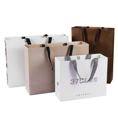 China Paper Bag Packaging For Clothes Shoes Custom Logo Printed Luxury Paper Bags for sale