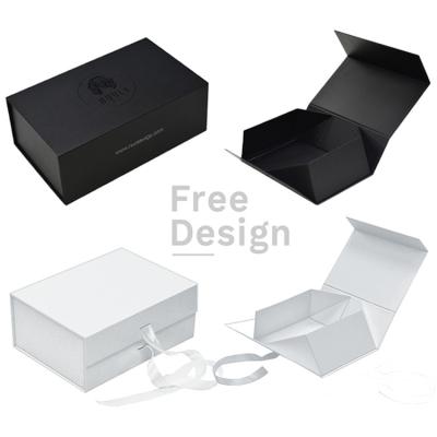 China Cardboard Folding Paper Box Recycled Magnetic Rigid Gift Box For Clothing Shoe for sale