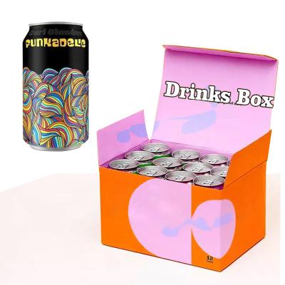 China Health Drink Juice Folding Corrugated Paper Box Customized Packaging for sale