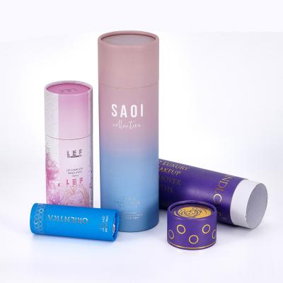 China Custom Lipstick Craft Paper Tube Packaging Box For Perfume Bottle Skincare Cosmetic for sale