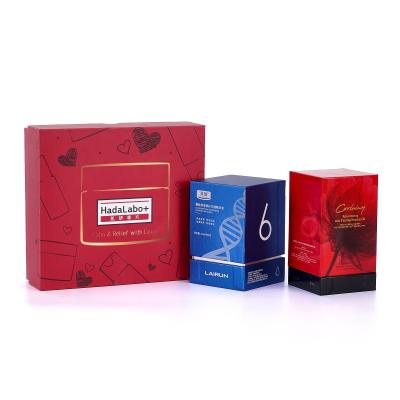 China Perfume Skincare Folding Paper Box Luxury Cosmetic Makeup Gift Packaging Box for sale