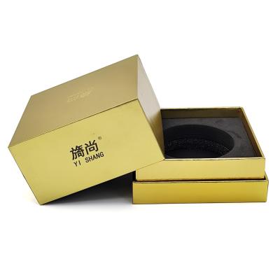 China Free Sample Customized Cardboard Gold Gift Jars for Skincare Packaging and Customized for sale