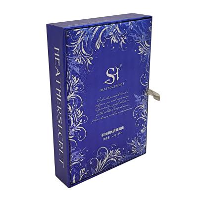 China Face Mask Flip Packaging Box Printing Luxury Homemade Paper Boxes Custom Logo for sale