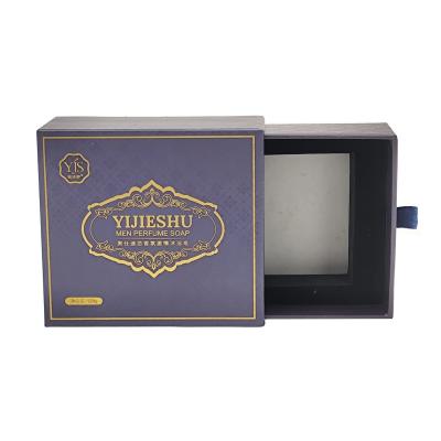 China Biodegradable Custom Soap Paper Box Drawer Soap Packaging Boxes With Logo for sale