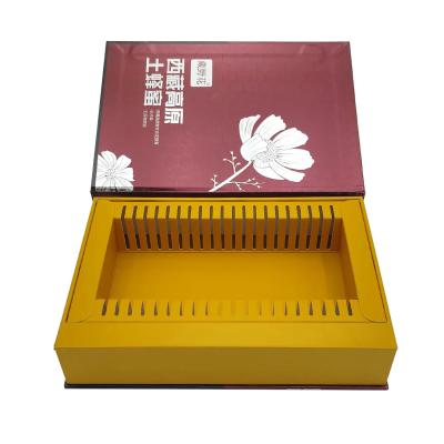 China Custom Design Texture Food Gift Box Luxury Flip Honey Bottle Packaging Paper Packaging Box for sale